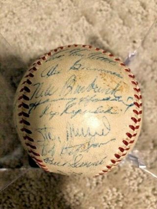 Rare 1955 St.  Louis Cardinals Team Signed Baseball Stan Musial Boyer