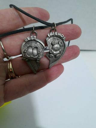 1994 Garfield Best Friends Necklace Rare