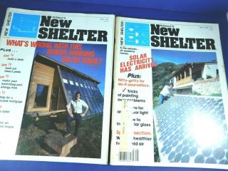Vintage Solar Magazines Rodales Shelter 1980s Two Issues April And May June