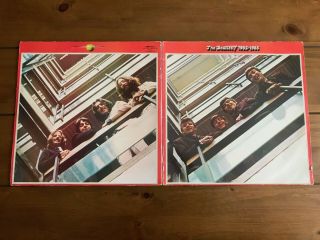 The Beatles - 1962 - 1966 Red Album Rare IRISH pressing,  BLACK APPLE LABEL NOT RED 3