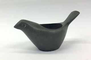 Mid Century Danish Modern Minimalist Bird Stone Candle Holder Votive Tea Light