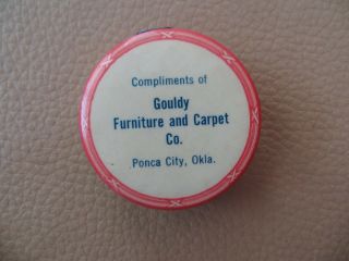 Celluloid Sewing Tape Measure Ponca City Okla Gouldy Furniture Carpet Co