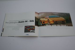 Lamborghini Diablo - Rare Prospect Brochure (1996) Vt,  Sv,  Svr