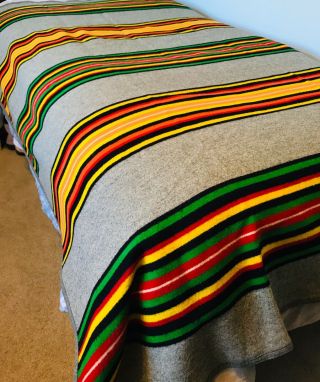 Pendleton Beaver State Blanket - Rare Rasta & Sun Stripes In