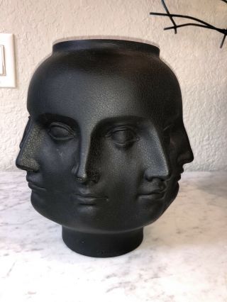 Rare Black Tms 2005 Dora Maar Perpetual Face Vase In Style Of Pietro Fornasetti