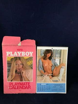 Vintage 1979 Playboy Wall Calendar W Sleeve Debra Jo Fondren Rare