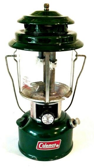 Vintage Coleman 220j Lantern 4/78 Green Pyrex Globe 220e5891 Generator