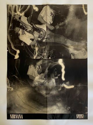 Rare Nirvana,  Bleach,  Promo Poster 1989,  Sub Pop