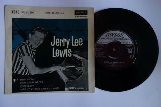 Jerry Lee Lewis No 4 Ep Rare London Re - S 1296 Rare Ex