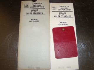 Rare Nos Amc Color Standard,  1969,  Javelin,  Amx,  Ambassador,  Matador,  Gremlin,  Rambler
