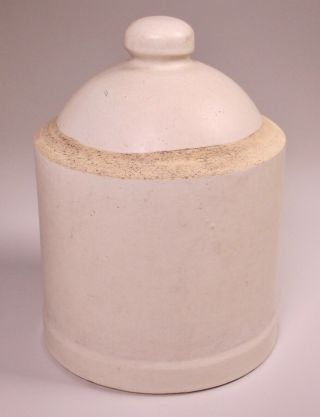 Vintage Primitive Ceramic Stoneware Chicken Waterer 2
