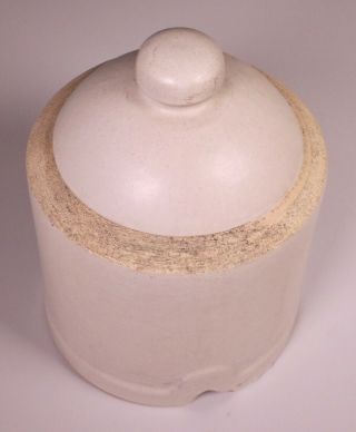 Vintage Primitive Ceramic Stoneware Chicken Waterer 3
