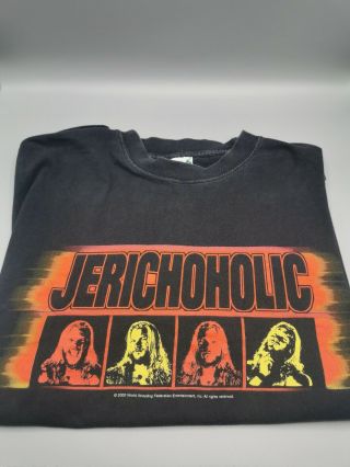 Vintage Chris Jericho Wwf T - Shirt Medium Wwe Aew Rare