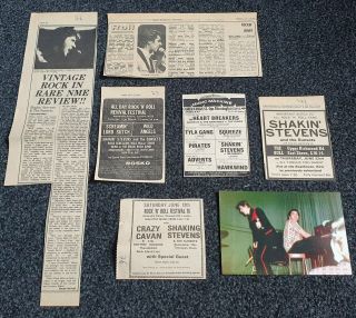 Shakin Stevens And The Sunsets Clippings Rare 70s Crazy Cavan