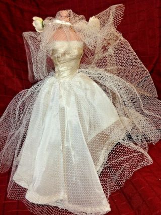 Vintage Wedding Dress And Veil For Miss Suzette And Similar Dolls