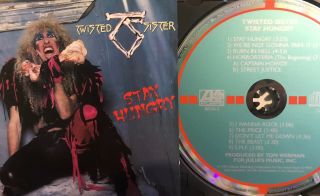 Twisted Sister Stay Hungry Nm Rare 1st Atlantic Target West Germany Cd 1984