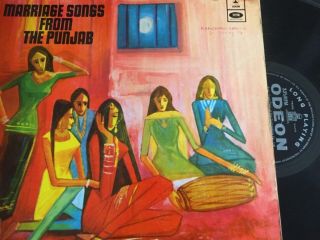 Rare Odeon Lp Vinyl Record Bollywood Indian Marriage Songs From The Punjab India