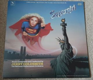 Supergirl Soundtrack Vinyl Lp - Jerry Goldsmith - 1984 - Varese Sarabande Rare