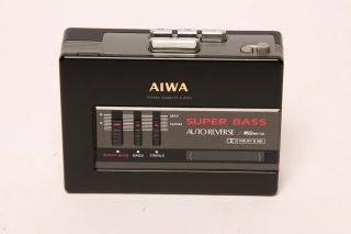 Vintage Very Rare Aiwa Bass Stereo Cassette Player Model Hs - G370