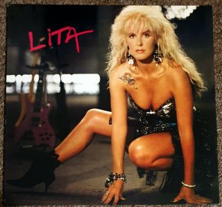 Lita Ford - Lita 1988 Rare 1st Pressing Inc Fold - Out Poster,  Picture Sleeve