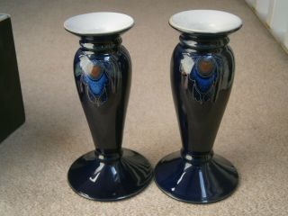 Denby Baroque Rare Collectable Stylish Candle Sticks Great Cond