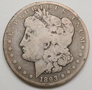 1893 - Cc Morgan Silver Dollar Rare Date