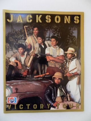 Jacksons Victory Tour Souvenir Program 1984 Michael Jackson Htf Rare