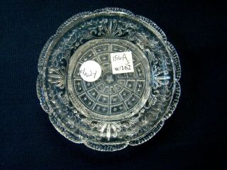 Antique Flint Glass Cup Plate Lee Rose 156a; Eapg,  Lacy,  Boston Sandwich