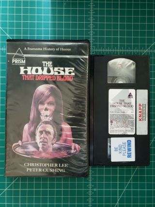The House That Dripped Blood Vhs Prism Clamshell Horror Rare