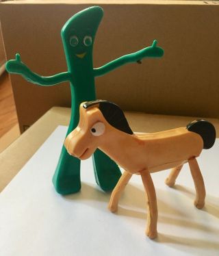 Vintage Gumby And Pokey Bendable Figures By Jesco • And Rare