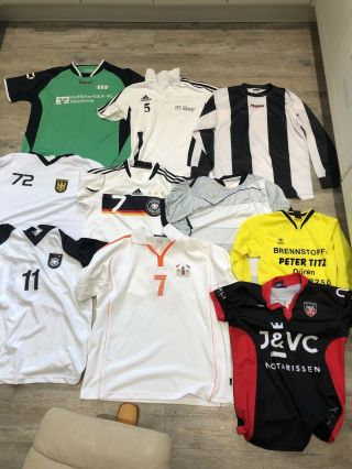 Joblot Bundle Rare Vintage German European Football / Sports Shirts Adult Sizes