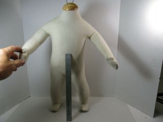 Vintage Child Mannequin,  Full Body,  Cloth Covered,  20 " Tall,  Zippered Back,  Vgc