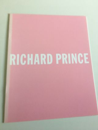 Richard Prince Rare Jablonka Art Book Limited Edition Of 500 1996 Un Signed Katz