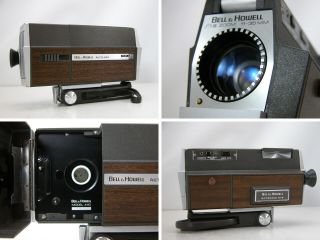 and Bell & Howell 8 MOVIE CAMERA W/Rare Slow Motion 2