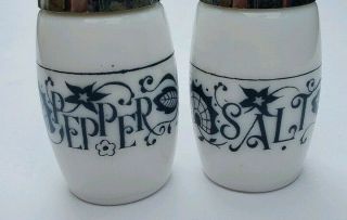 Corelle Old Town Blue Salt & Pepper Shakers Gemco Rare 3