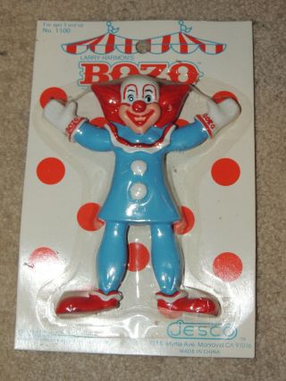 Rare Vintage Jesco Bozo The Clown Bendable Toy