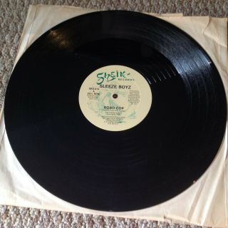 Sleeze Boys Robo Cop 12 " Single 1988 Vg,  Dr.  Dre Rare No Sleeve