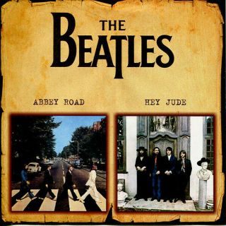 The Beatles - Abbey Road,  Hey Jude - 2 In 1 - Rare Silver Oop Cd