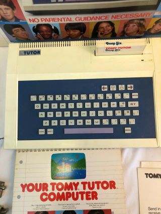 RARE Vintage Tomy Tutor 16 - bit Graphic Computer TP 1000 3
