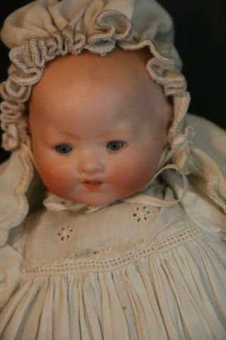 Antique Armand Marseille 351 German Bisque Doll,  10 1/2 In,  Dream Baby Doll