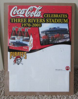 Rare Coca - Cola Store Sign Celebrating Three Rivers Stadium Shrink Wrapped