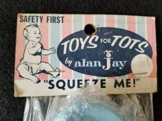 Rare Vintage 50 ' s Big Anthropomorphic BABY SPOON Rubber Toy by Alan Jay Plastics 2