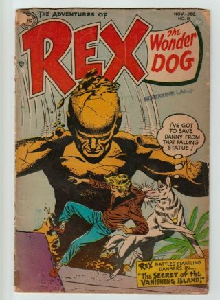 Rex The Wonder Dog 18 Dc Comic Book 1954 Vg - Rare