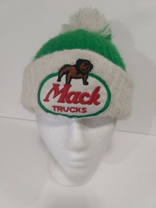 Vintage Mack Trucks Ski Stocking Cap Hat Beanie Rare 70 