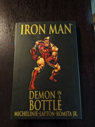 Iron Man Demon In A Bottle Marvel Premiere Classic Hardcover Rare Oop Michelinie
