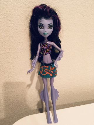 Monster High Create A Monster Purple Sea Monster Girl Doll Cam Mattel Rare