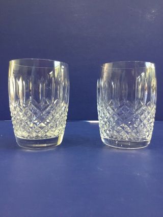 Rare Waterford Double Old Fashioned Ballybay Crystal Glasses