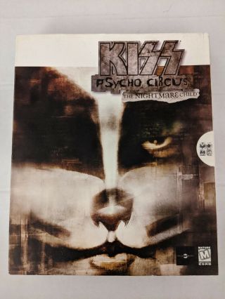 Kiss Psycho Circus The Nightmare Child Pc Video Game Big Box Rare Peter