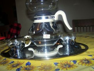 Rare Silex Glass Coffee Maker Pot Percolator W/ Box Mcm