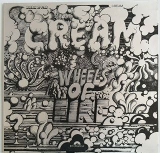 Cream " Wheels Of Fire " Clapton Prog Blues Psych Rare Orig 1st Press Uk 2xlp Nm